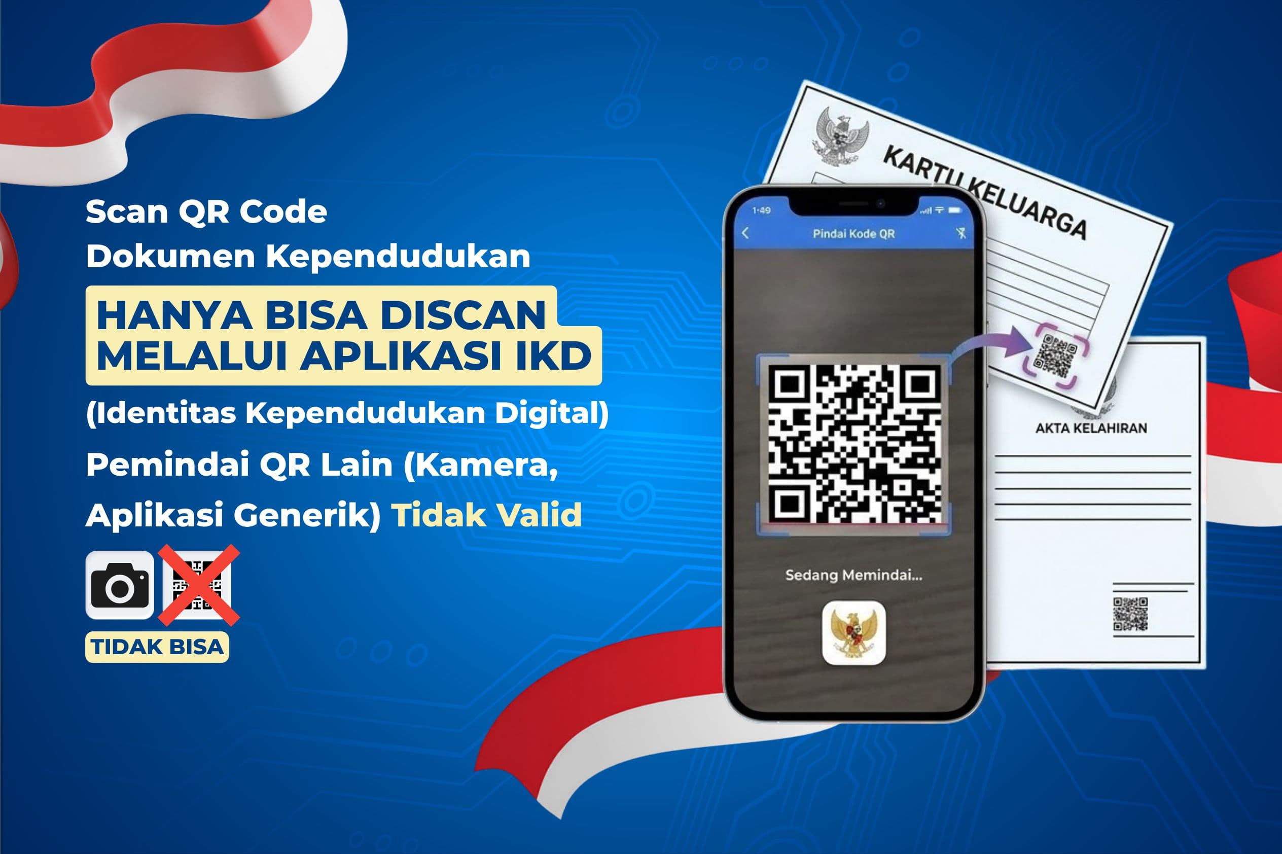 Mulai 2026, QR Code Dokumen Kependudukan Hanya Bisa Dipindai Lewat Aplikasi IKD